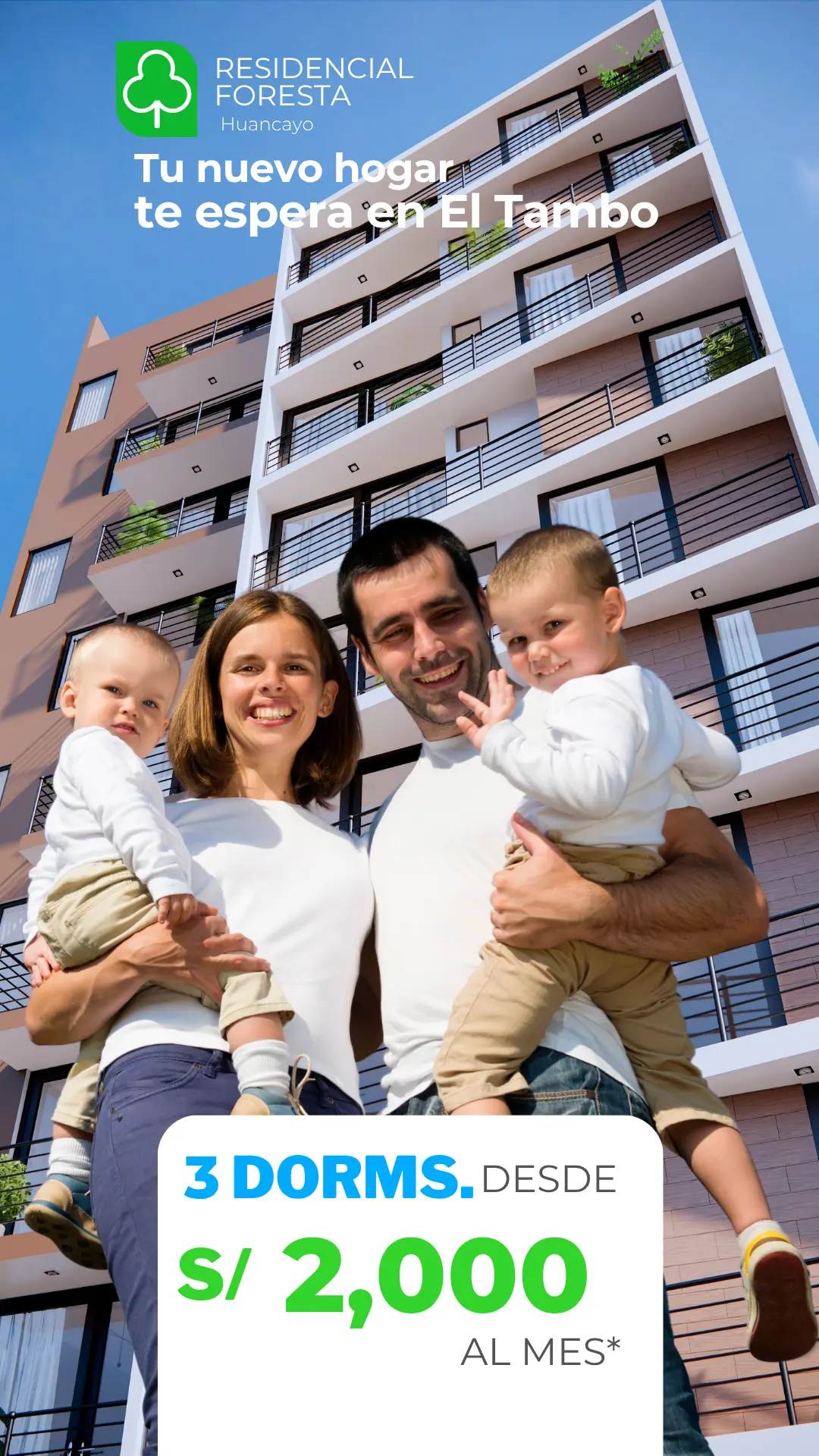 Departamentos de 3 dormitorios en Huancayo